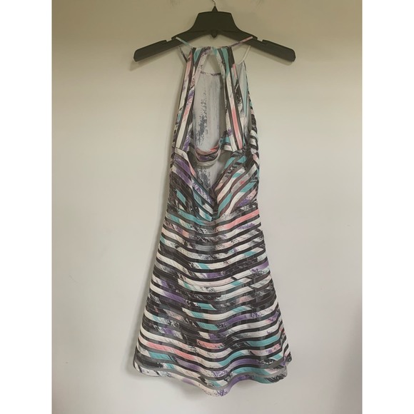 Parker Orion Multicolored Dress Sleeveless Women's Halter Dress Size Medium - Picture 2 of 7